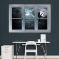 Full Moon Window Wall Decal C958