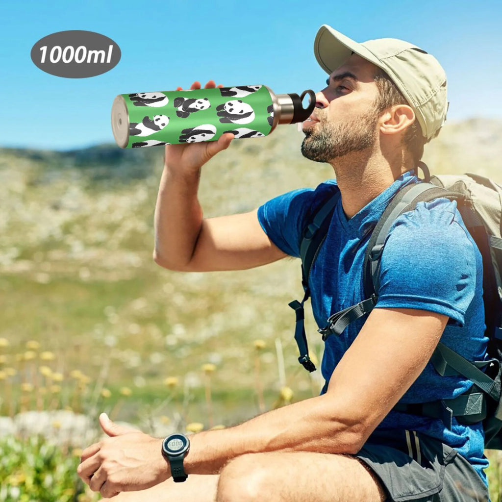 Green Stainless Steel Vacuum Insulated Water Bottle with Straw Lid 20 OZ V428174