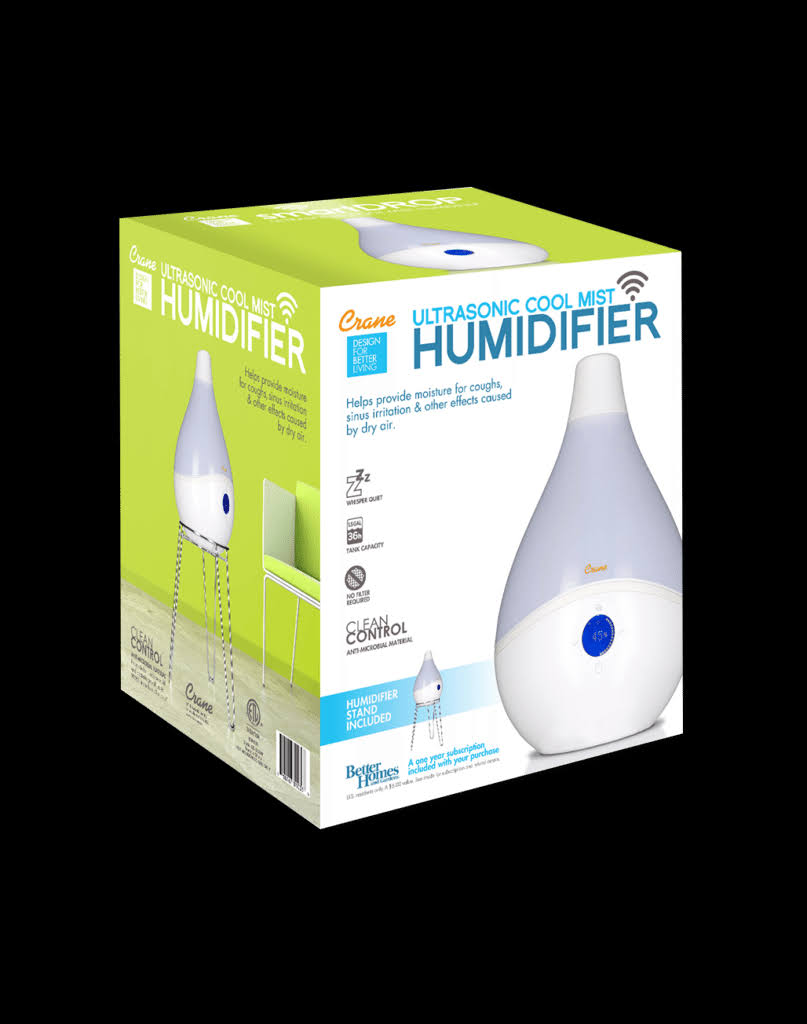 Grey Ultrasonic Cool Mist Humidifier O8189