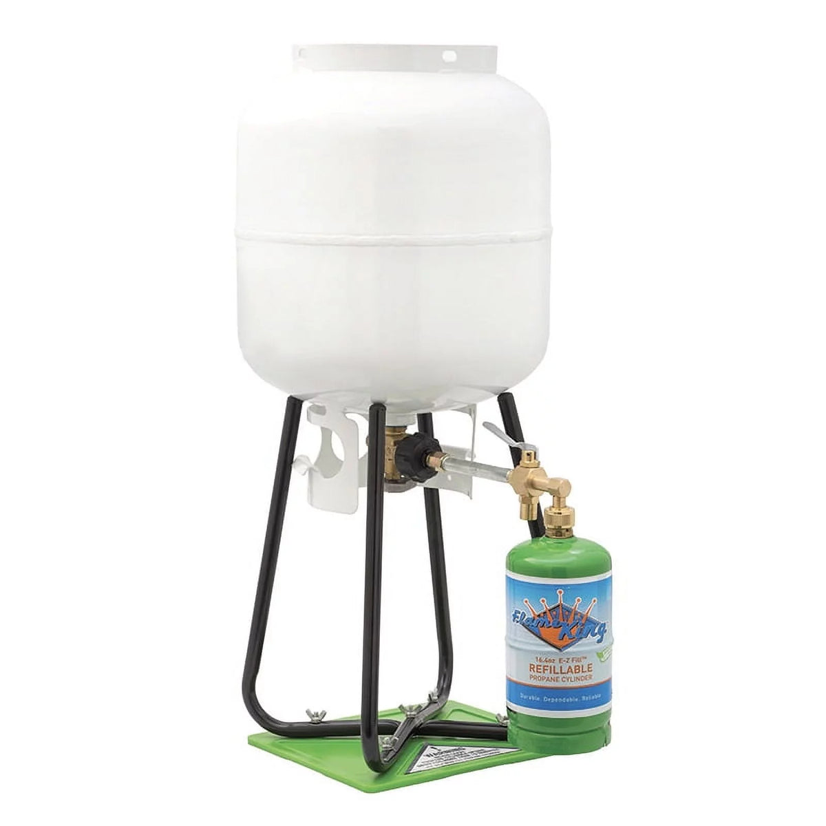 1LB Refillable Propane Tank Cylinder Refill Kit with Adapter Q70116