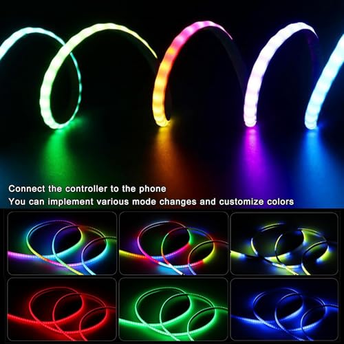 Ultra-Thin 5mm USB LED Light Strip with APP Control 160LEDs 4.92ft C3922
