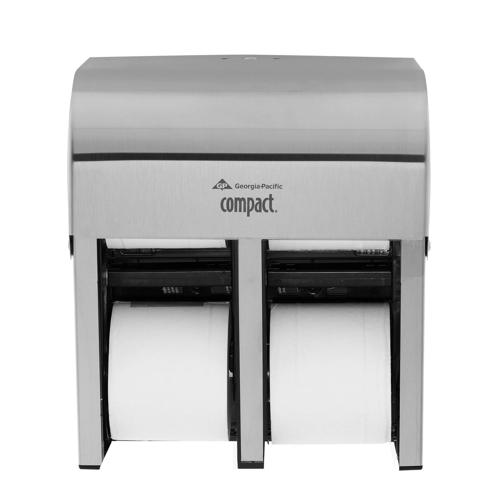 Compact Coreless Quad-Roll Vertical Bathroom Tissue Dispenser U30163
