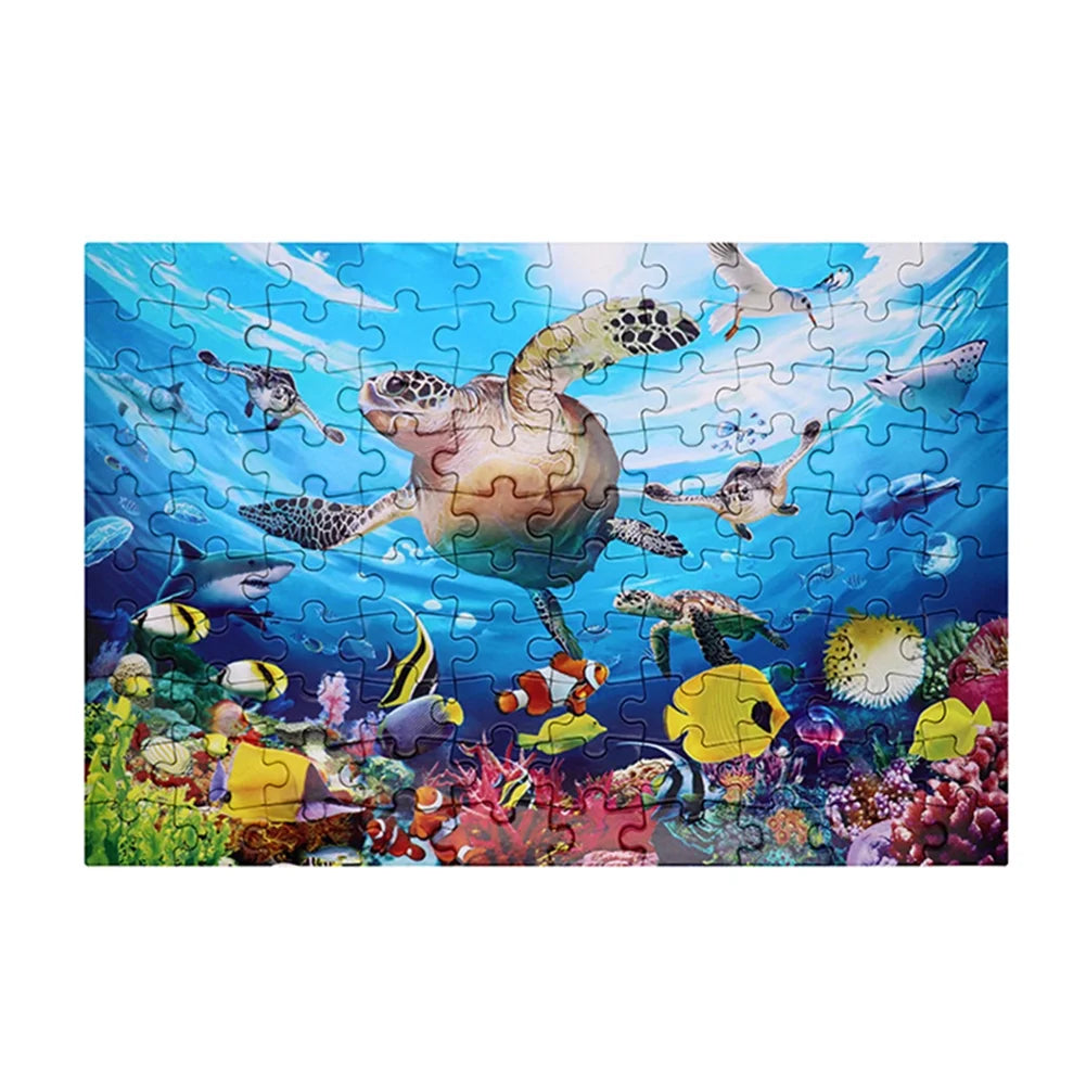 100 Pieces Underwater World Puzzle Educational Toy S274406