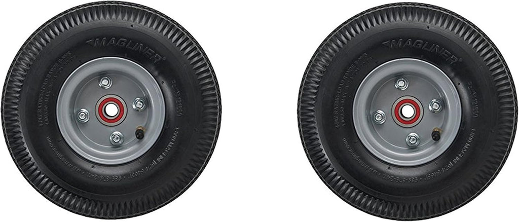 10" x 3.5" Pneumatic Wheel for Hand Truck (2 Pack) Z459