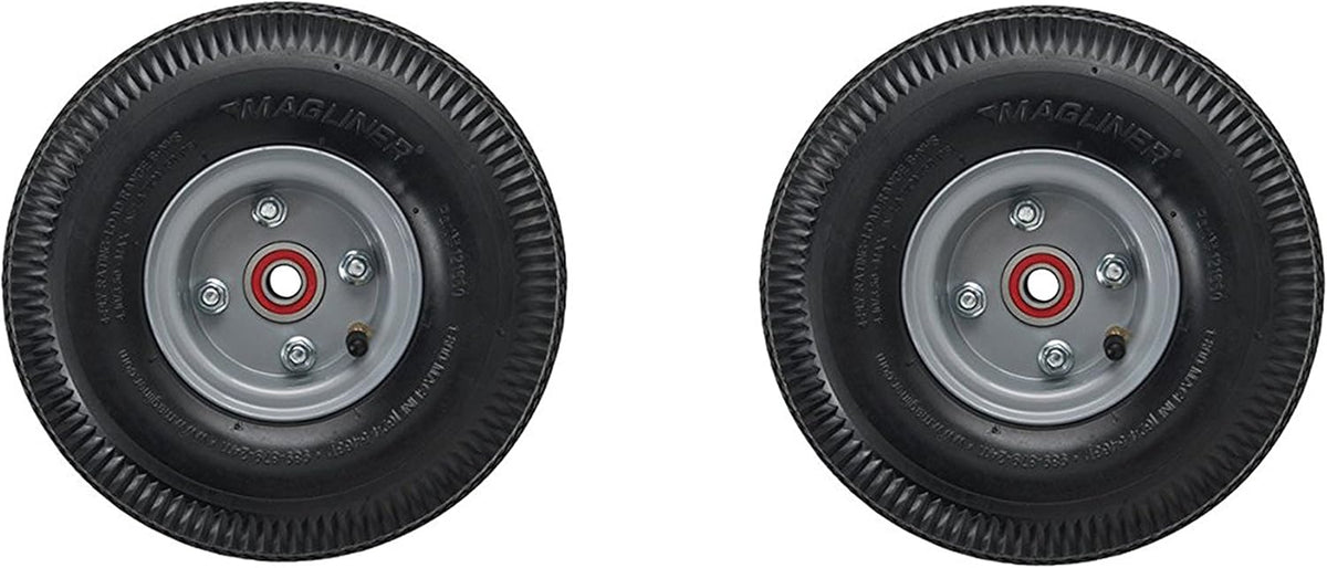 10" x 3.5" Pneumatic Wheel for Hand Truck (2 Pack) Z459