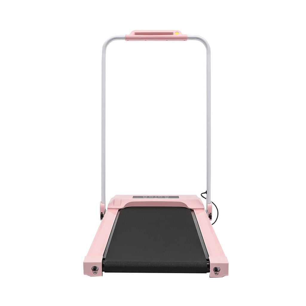 Folding Compact Treadmill 220 lbs Capacity Pink/Black V181