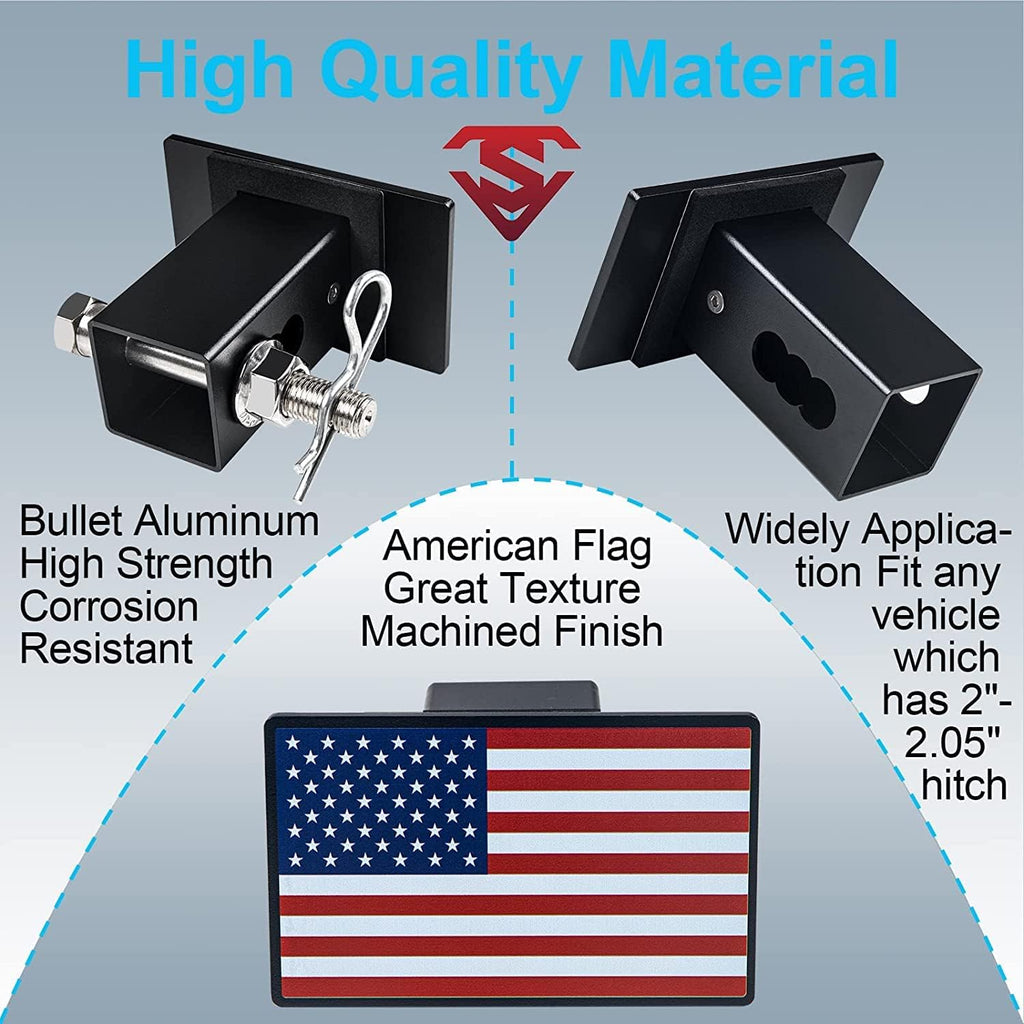 American Metal Flag Trailer Hitch Cover G140268