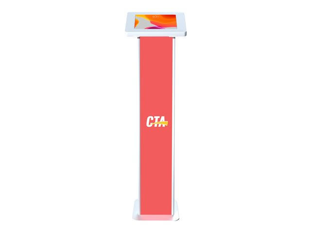 Locking Floor Stand Kiosk with Graphic Card Slot White G80661