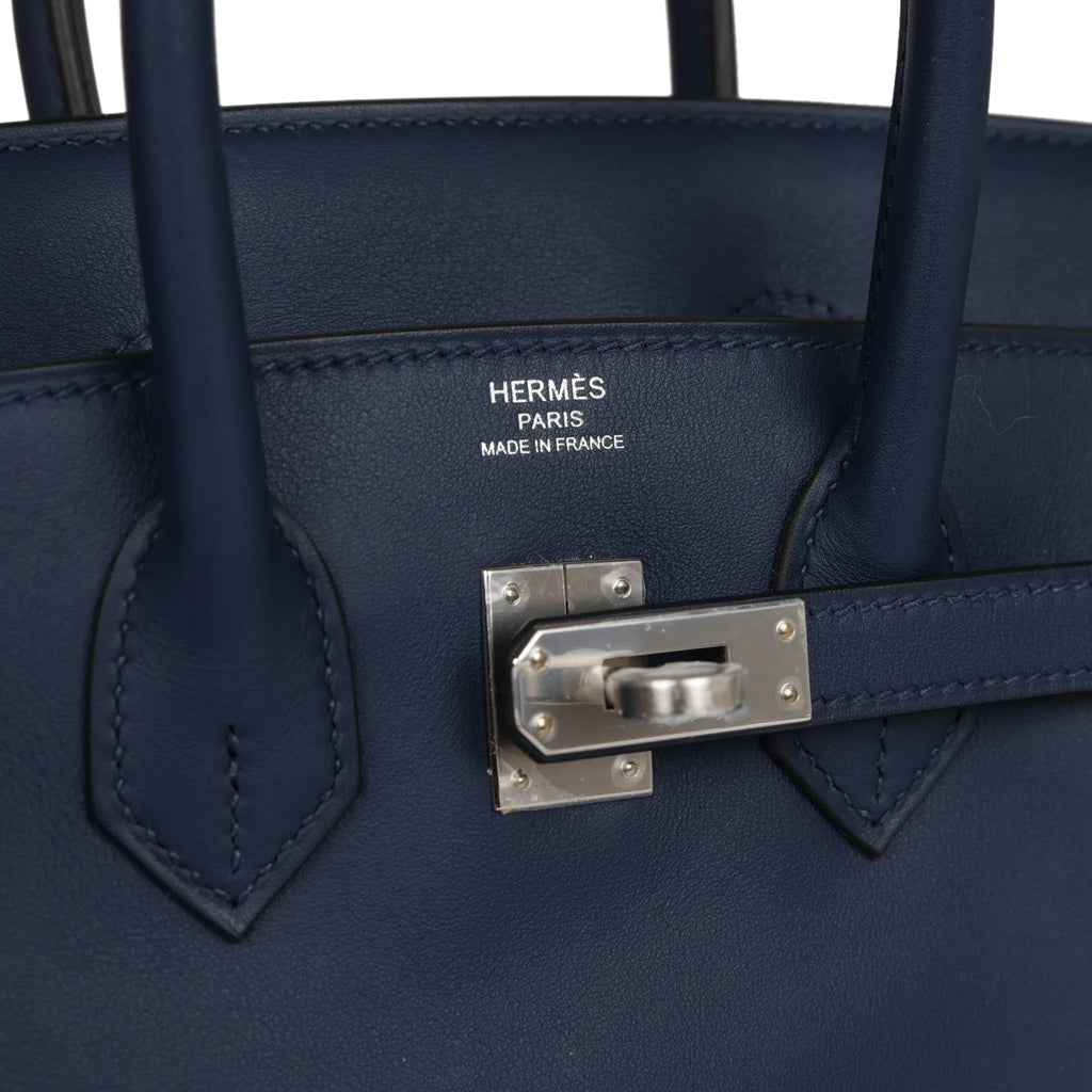 Bleu Navy Swift Palladium Hardware Bag F482550