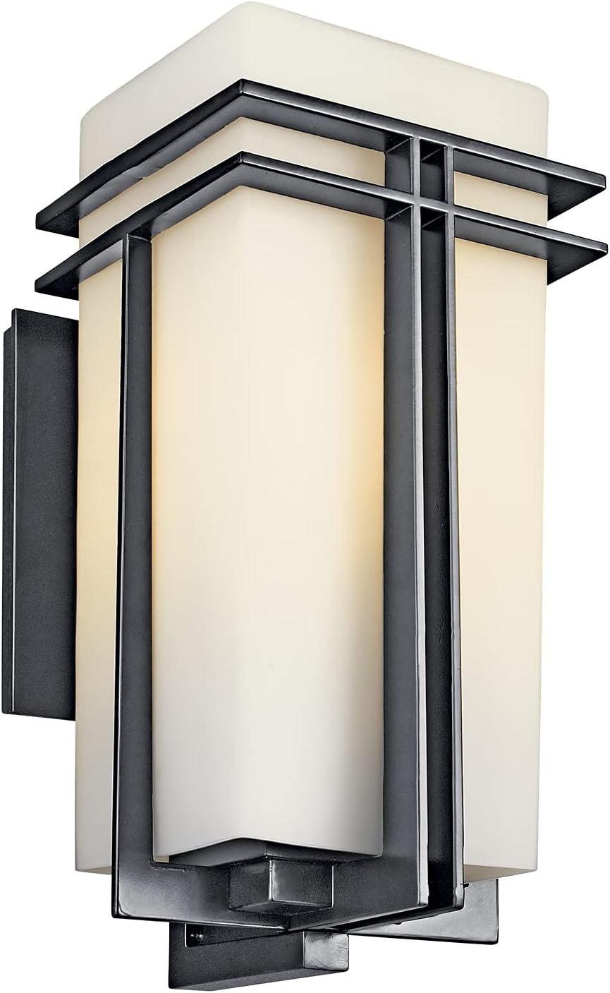 1 Light Black Outdoor Wall Light G97072