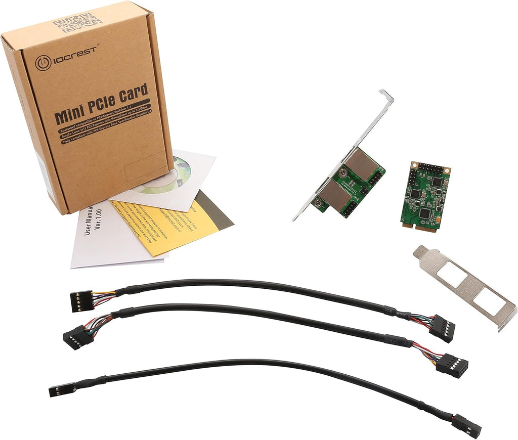 2 Port Gigabit Ethernet PCI-e x1 Network Interface Card Pack of 2 L572167