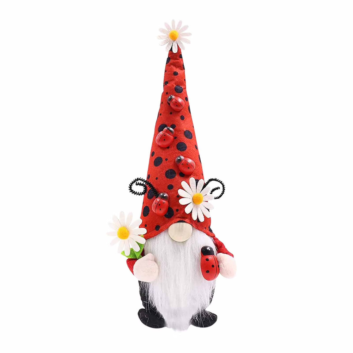 Faceless Doll Hat with ladybug and little daisy I89264