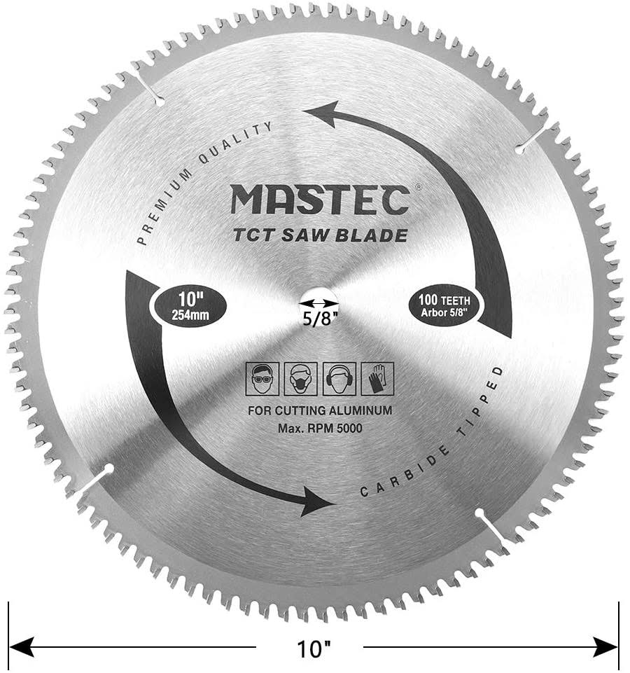 10-Inch 100T Carbide Tooth Saw Blade with 5/8-Inch Arbor R854770