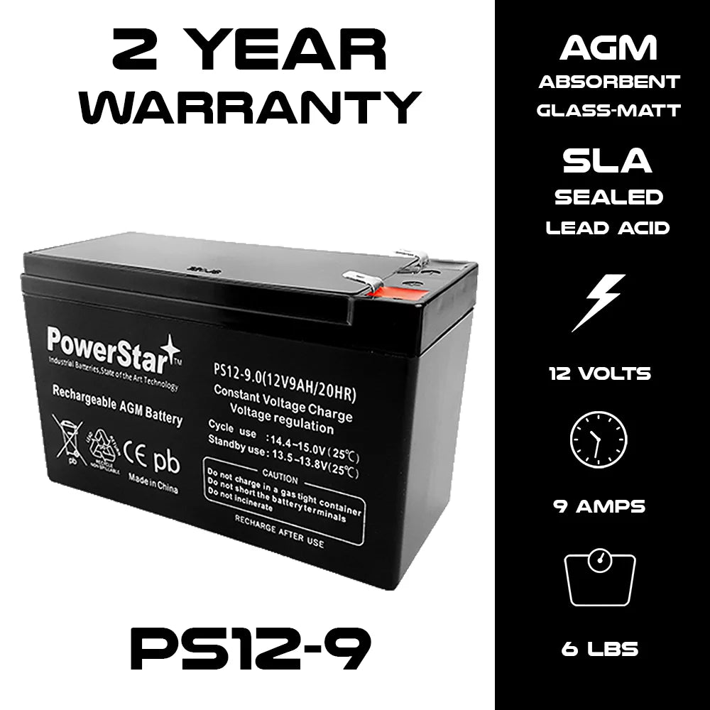 12V 9AH SLA Battery and Charger Combo Z61182