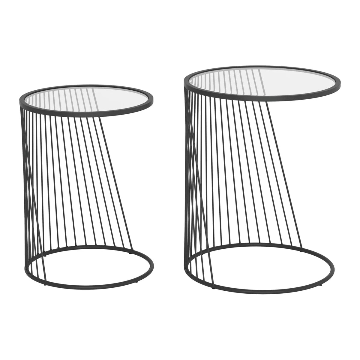 Black Nesting Table Set C194