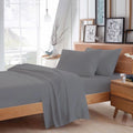100% Egyptian Cotton 4PC Sheet Set Silver California King Size K510
