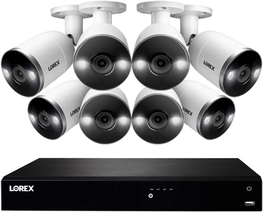 16-Channel 4K Ultra HD NVR Security System with 8 IP Security Cameras and 3TB Hard Drive W1586