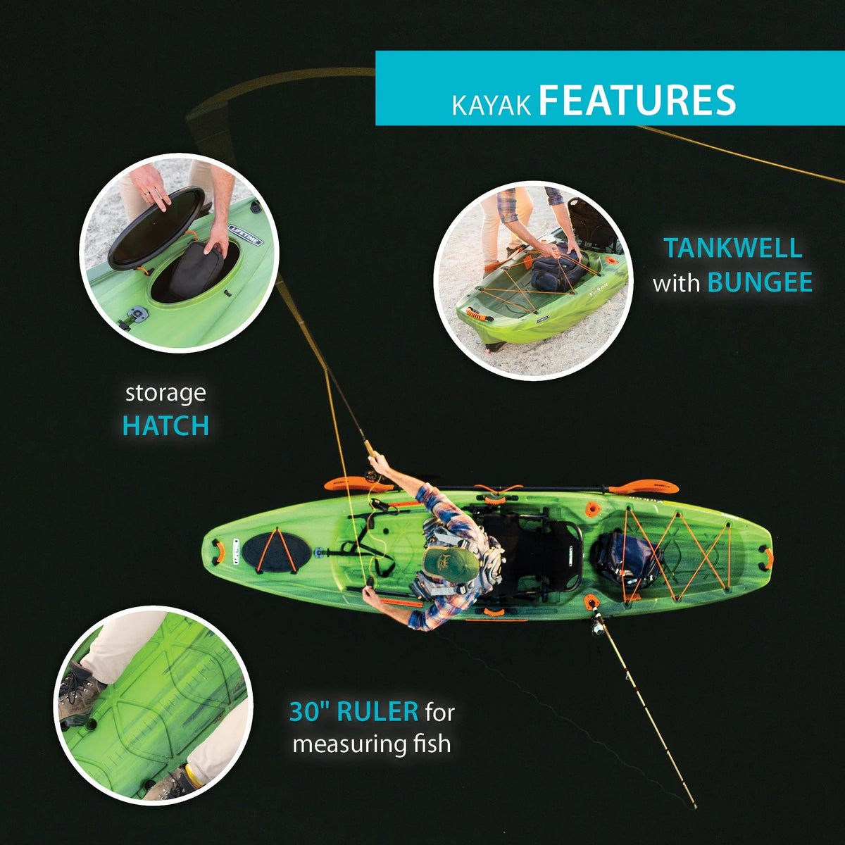 116 inch Sit-on-Top Fishing Kayak R170