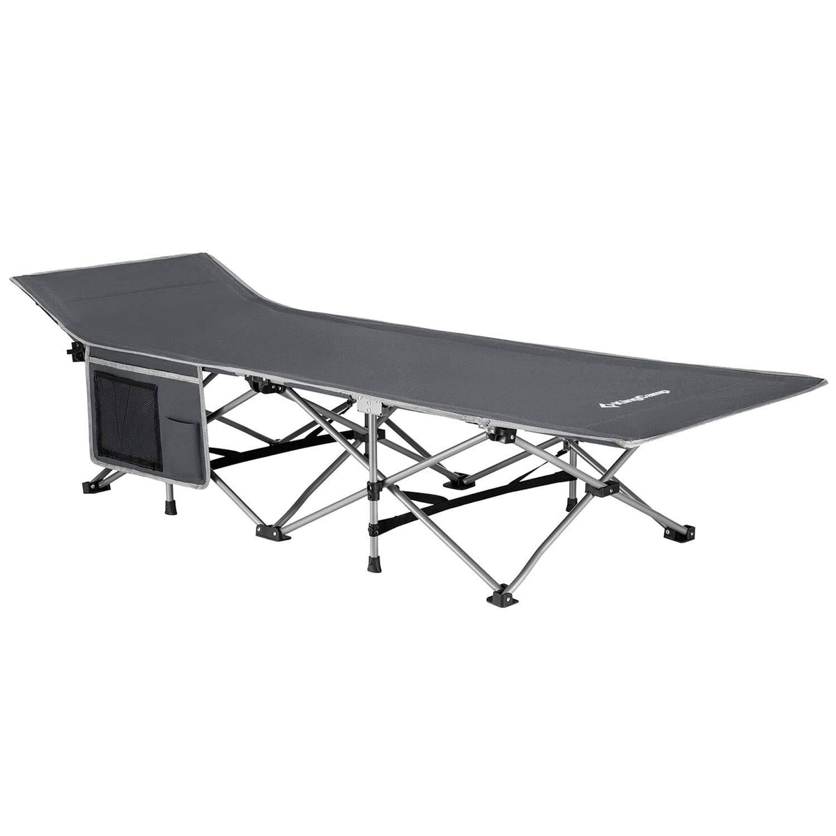 Gray Folding Camping Cot F5399