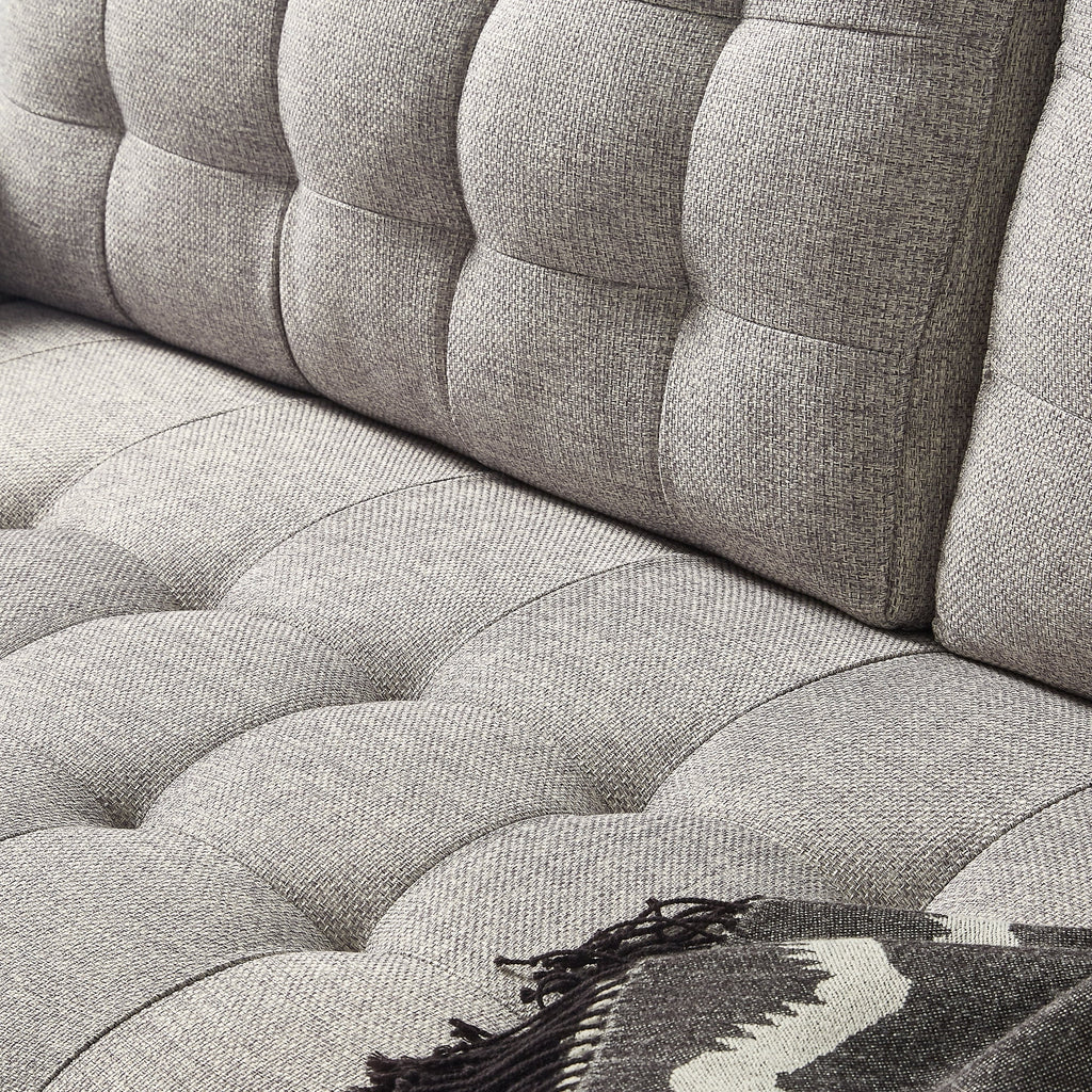 Soft Gray 2-Seater Loveseat Z891998