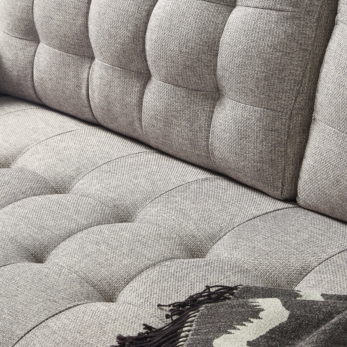 Soft Gray 2-Seater Loveseat Z891998