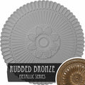 30x22OD x 1 1/4x22P Rubbed Bronze Ceiling Medallion F2446