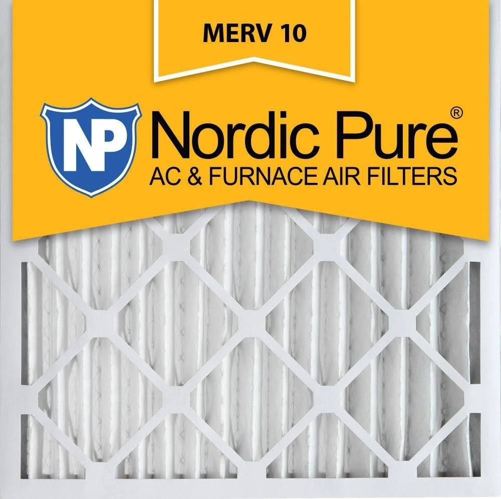 12 Pc Pleated MERV 10 AC Furnace Filters W35800