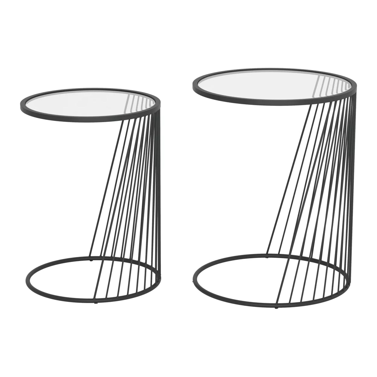 Black Nesting Table Set C194