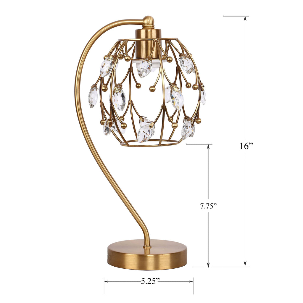 Polished Nickel Task Lamp with Crystalline Metal Shade (2-Pack) R16076