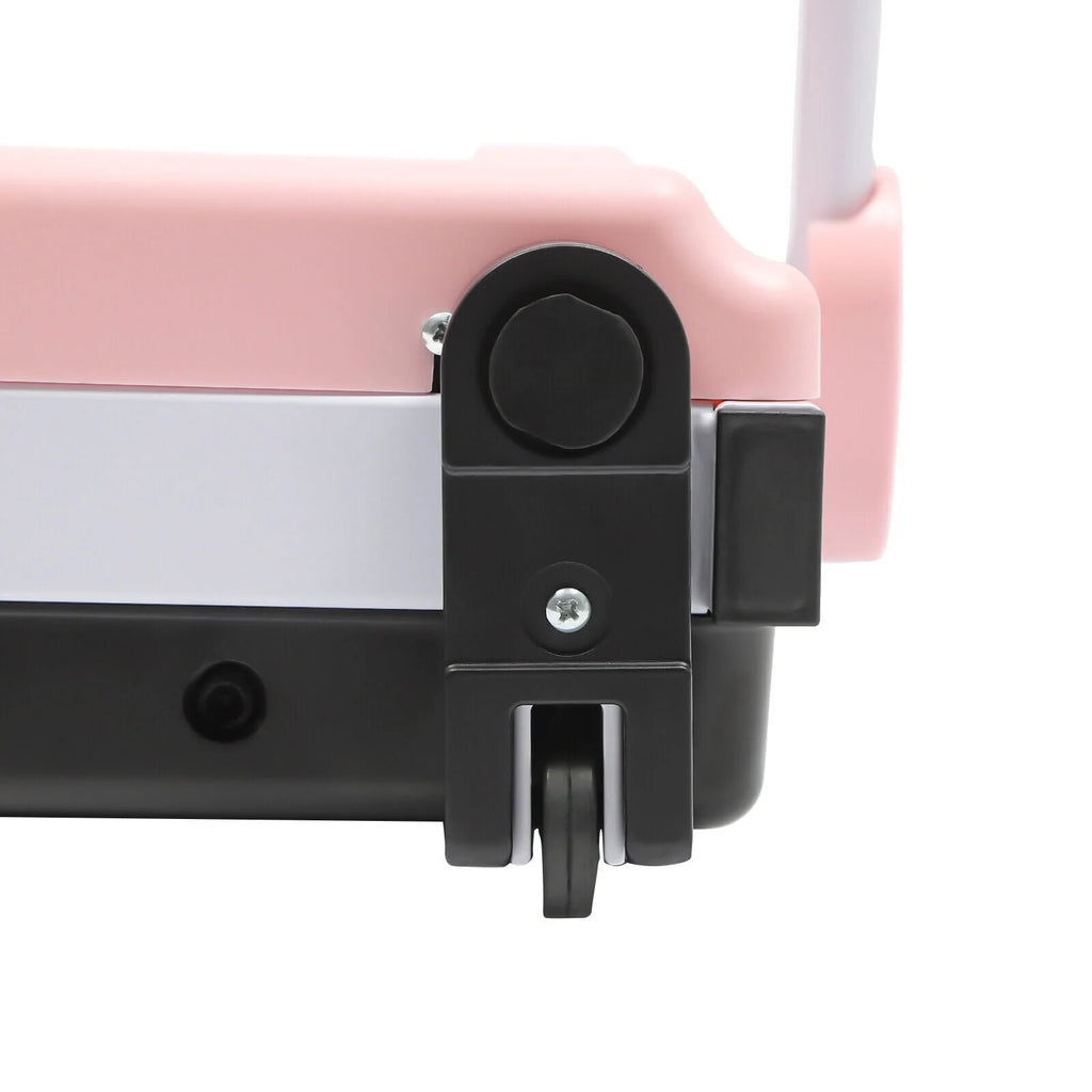 Folding Compact Treadmill 220 lbs Capacity Pink/Black V181