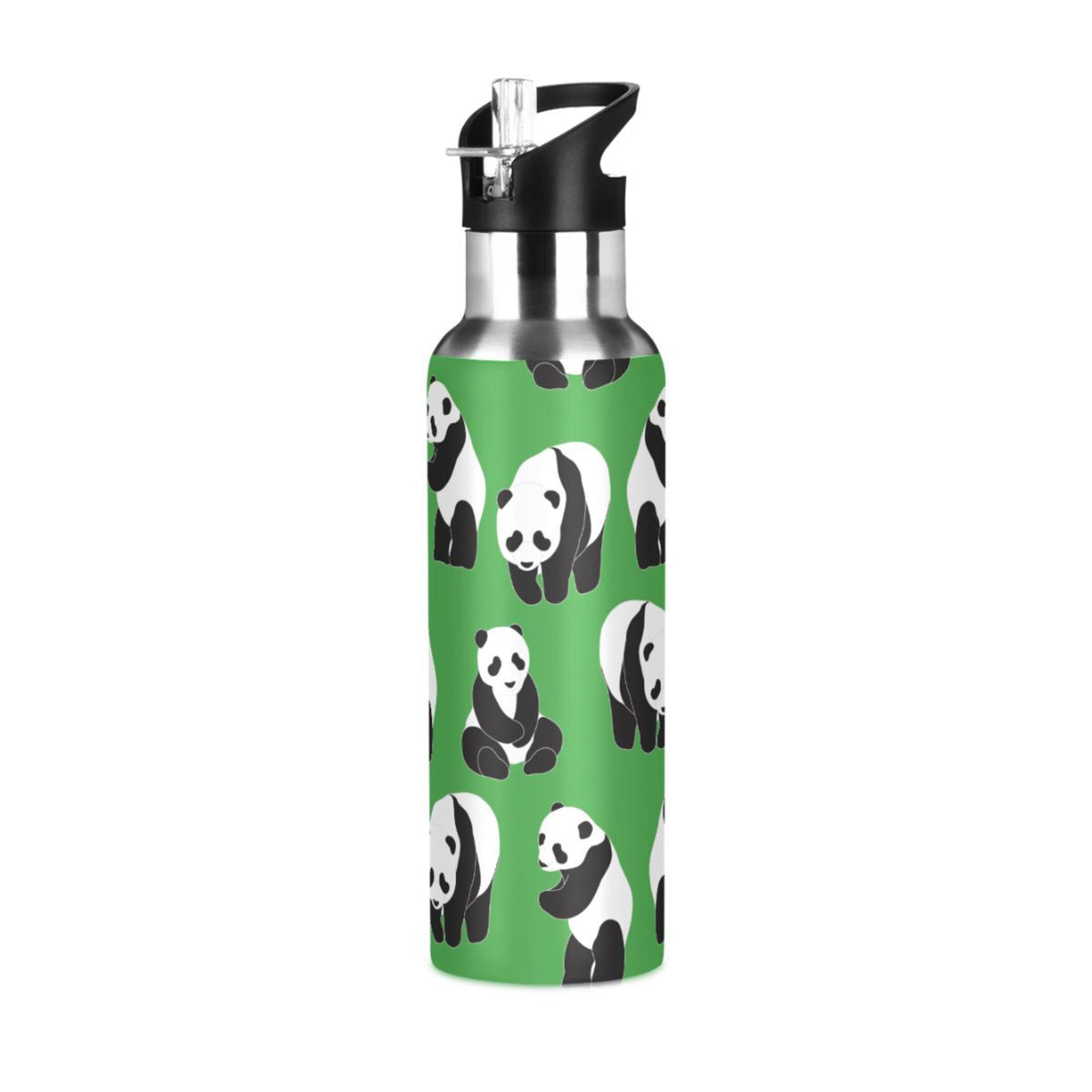 Green Stainless Steel Vacuum Insulated Water Bottle with Straw Lid 20 OZ V428174