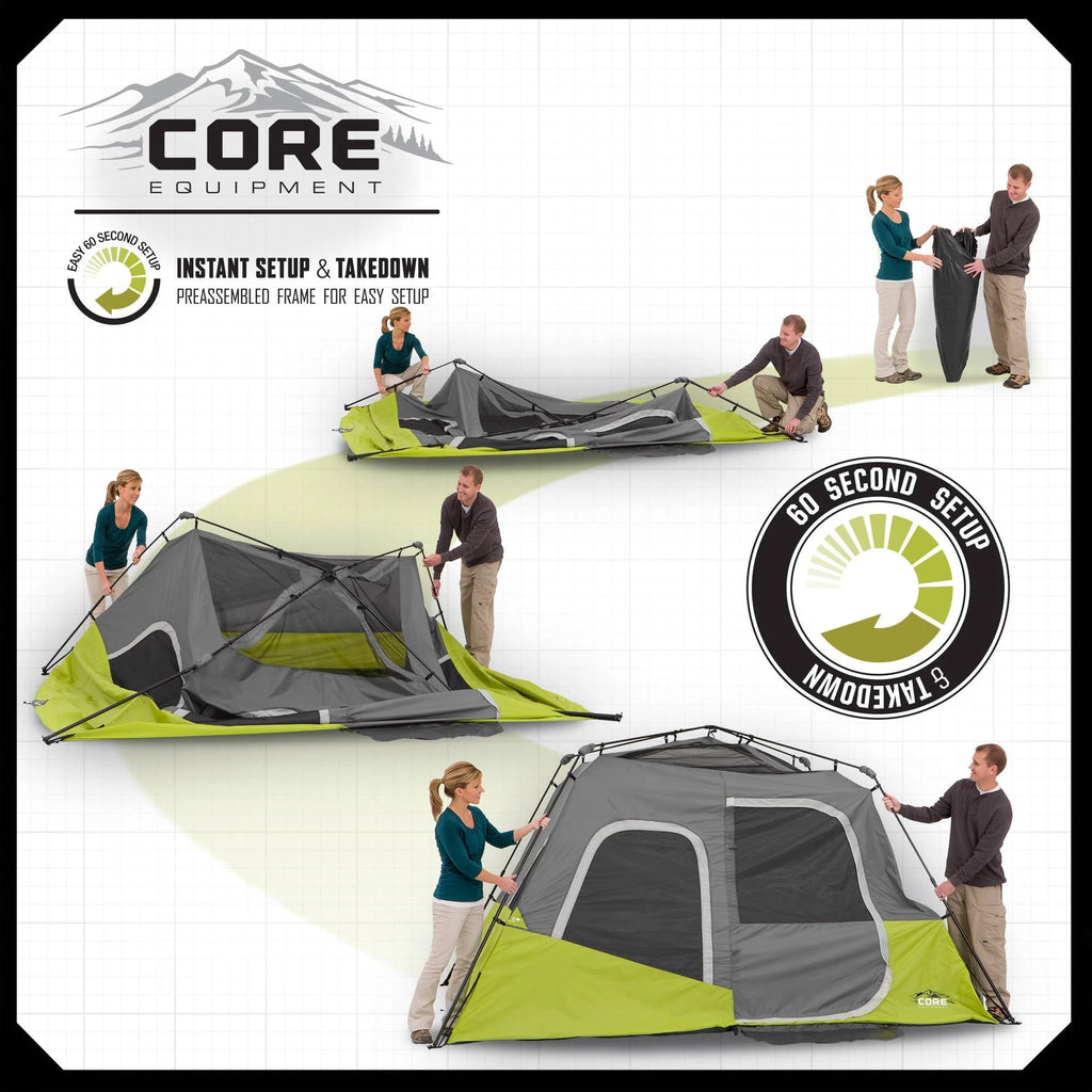11' x 9' Instant Cabin Tent, Sleeps 6 Q439984