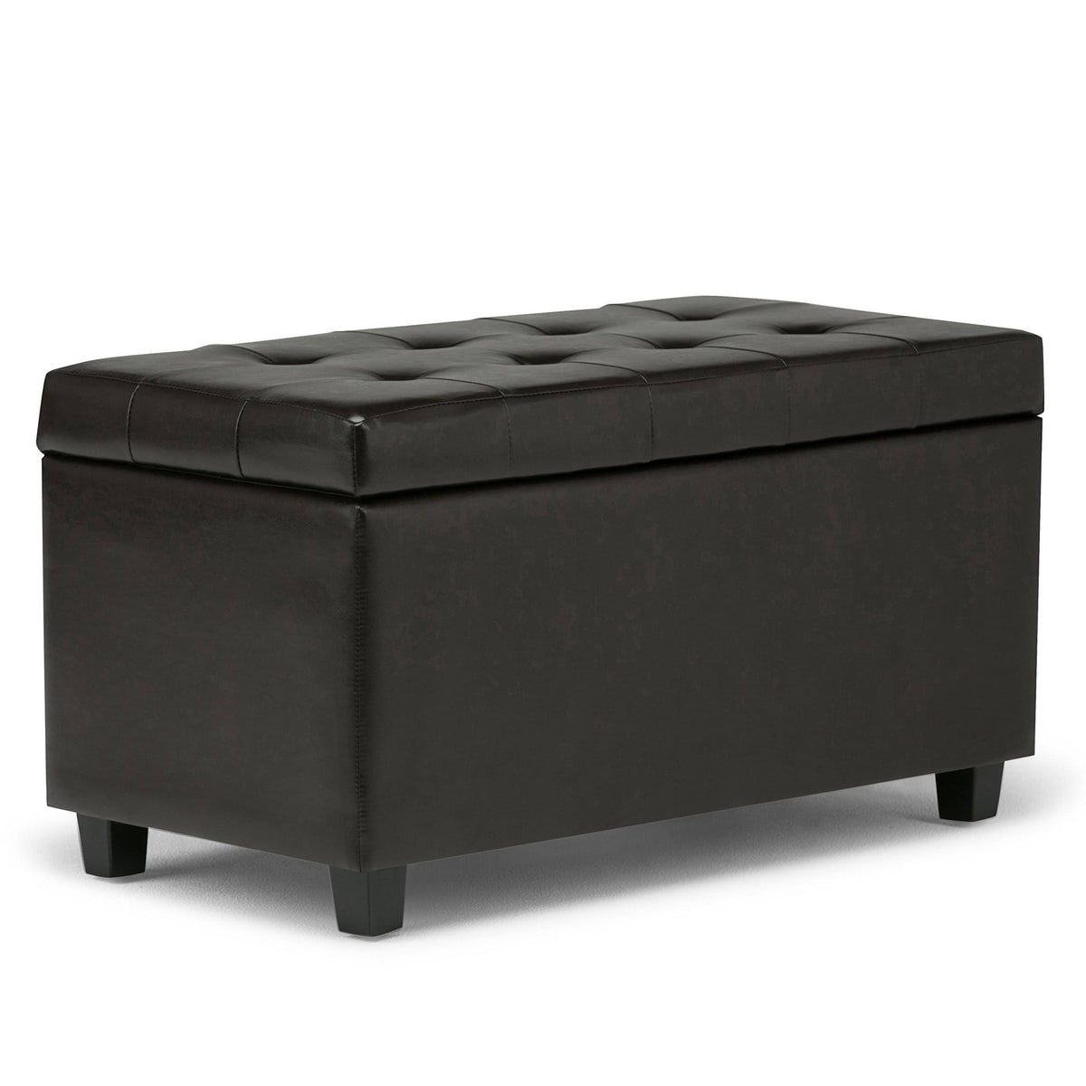 Black Storage Ottoman E63457