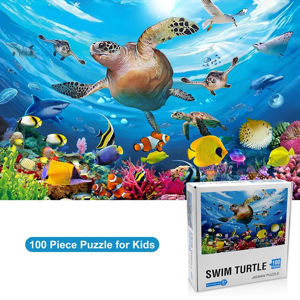 100 Pieces Underwater World Puzzle Educational Toy S274406