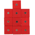 10pcs Wooden Magnetic Cubic Blocks Building Toy B946653