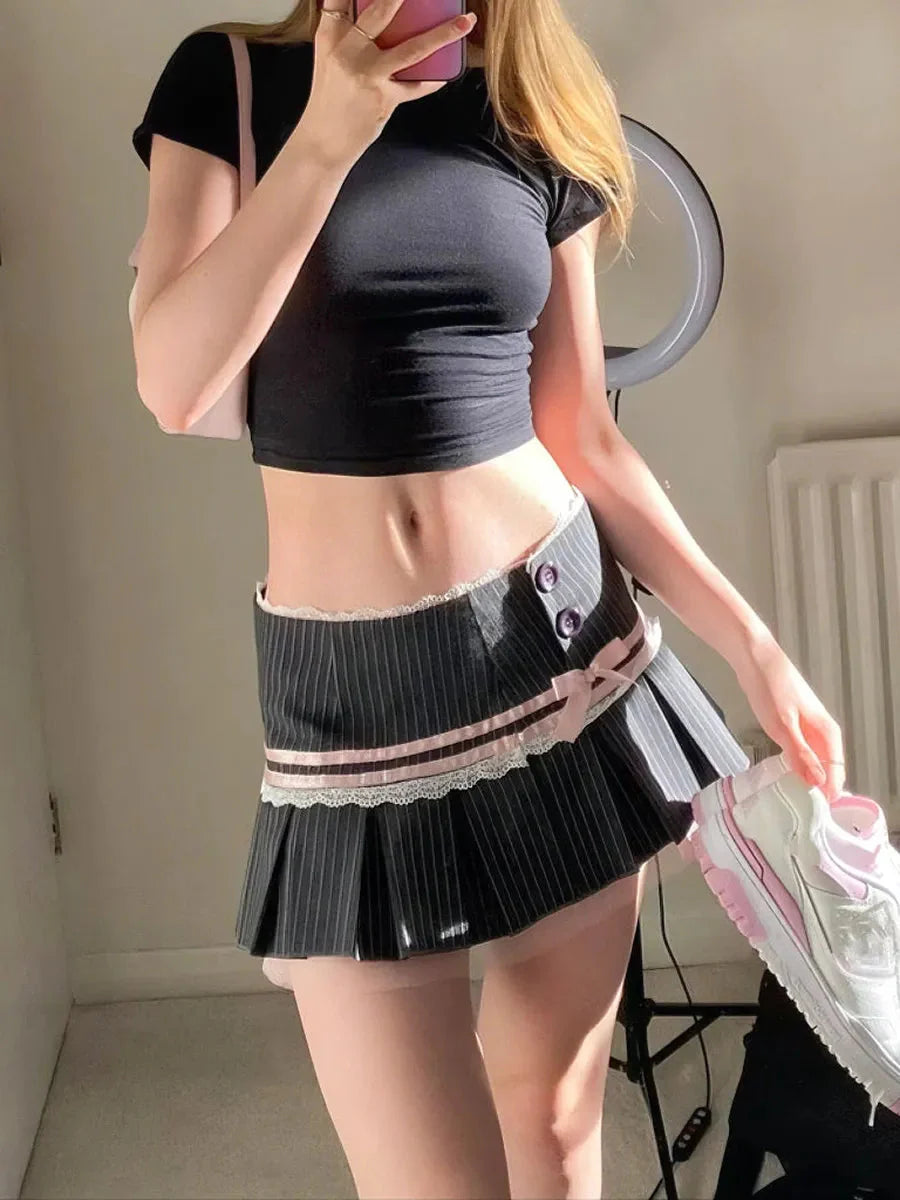 Stripped Ribbon Skirt L99571