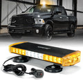 White Amber Emergency Rooftop Strobe Light with Magnetic Mount Q996