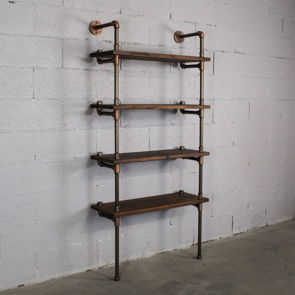 Rustic Bronze Etagere Bookcase Display Y8413
