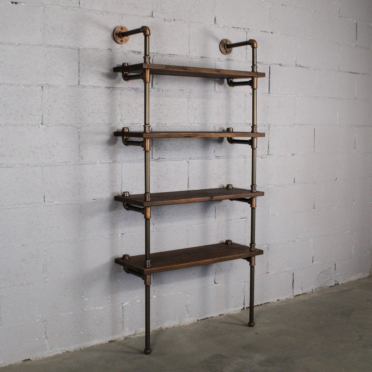 Rustic Bronze Etagere Bookcase Display Y8413