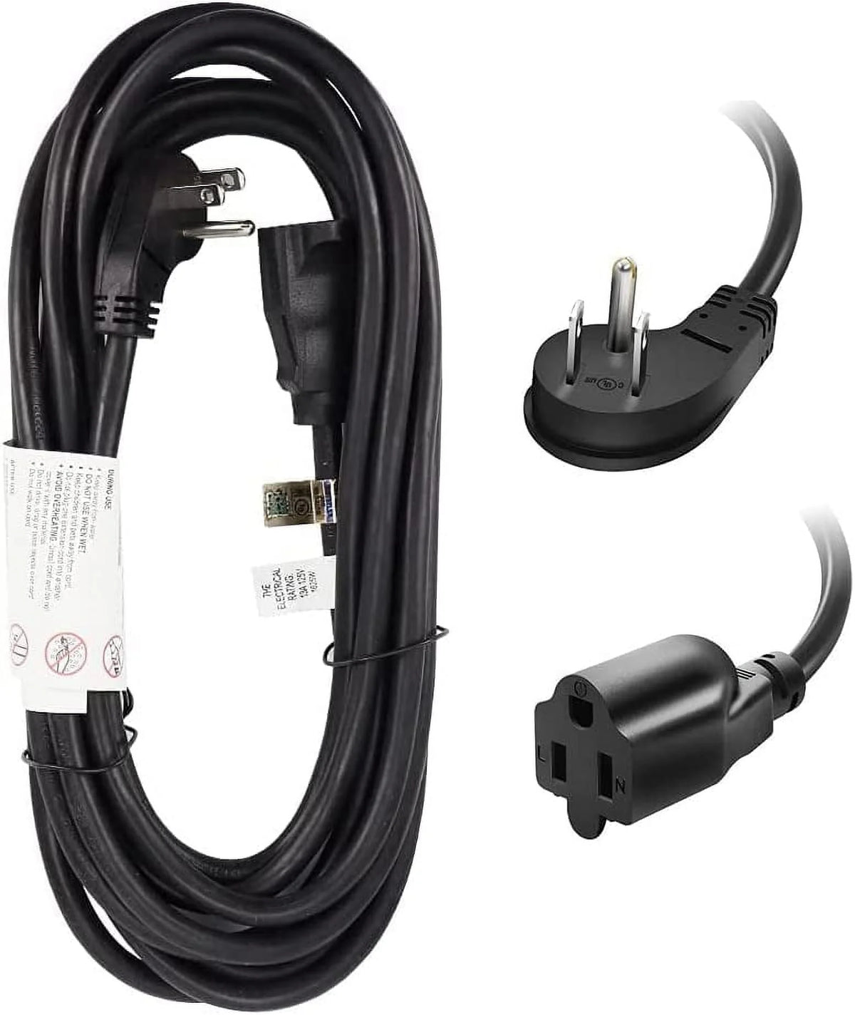 10 Ft 16/3 Flat Plug Indoor Extension Cord L1910