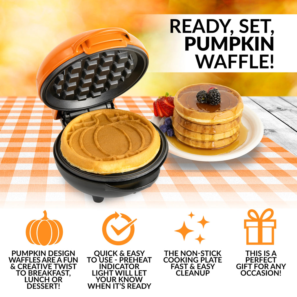 Personal Electric Pumpkin Waffle Maker M246