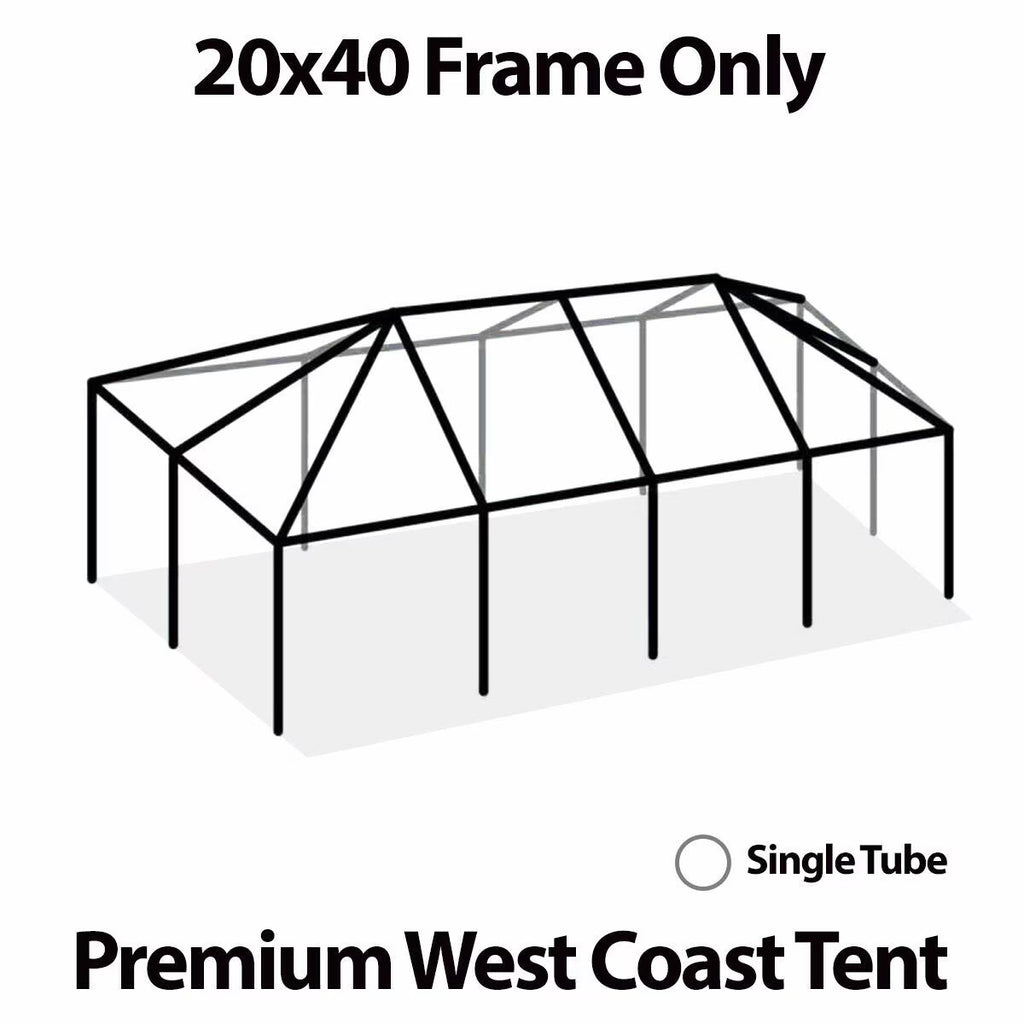 Tent Frame Only, 20 ft x 40 ft Q373765
