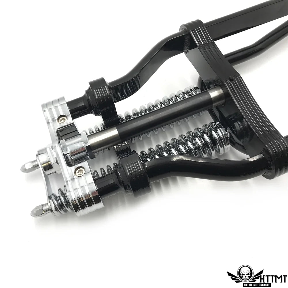 BLACK 24" SPRINGER FRONT END Handlebar Adapter 4" Bar Riser R5140