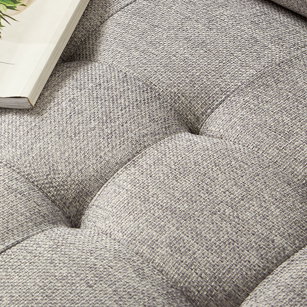 Soft Gray 2-Seater Loveseat Z891998