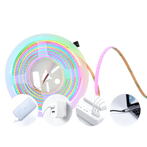 Ultra-Thin 5mm USB LED Light Strip with APP Control 160LEDs 4.92ft C3922